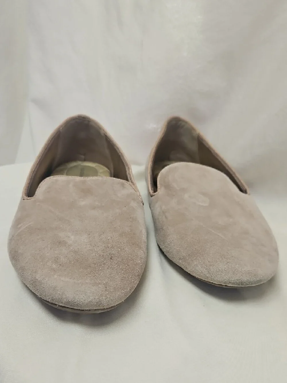 Birdies The Starling Suede Loafer Flats - Latte Beige Size 10